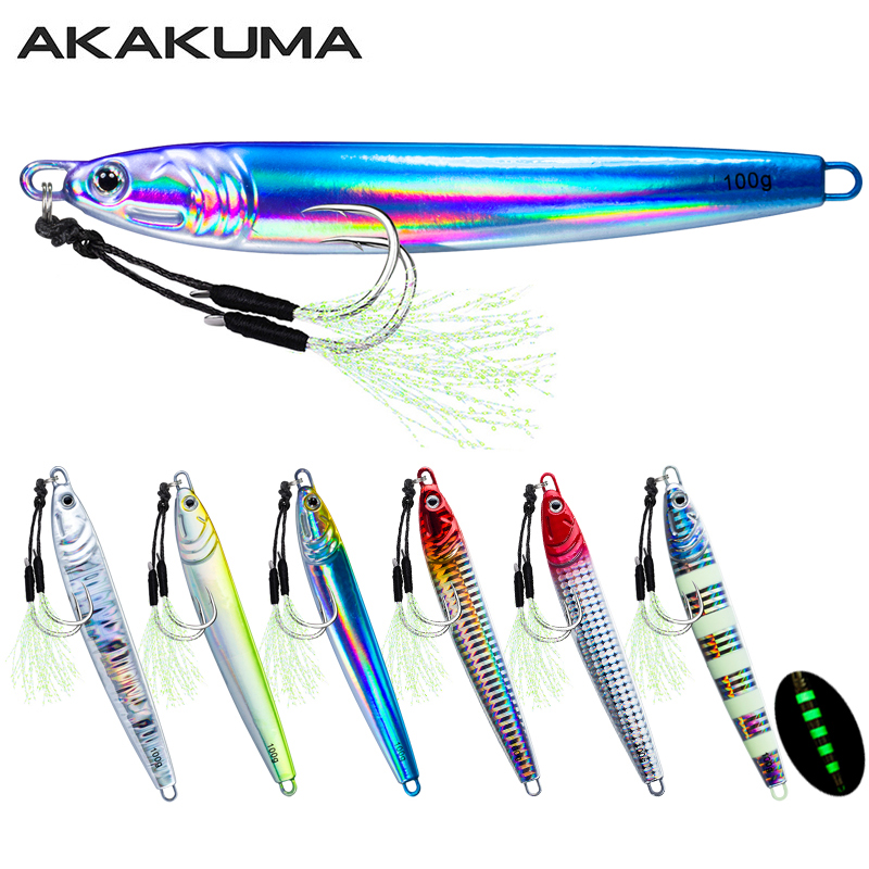 Fishing Hook Jig - 7 pièces 40g 60g 80g 100g