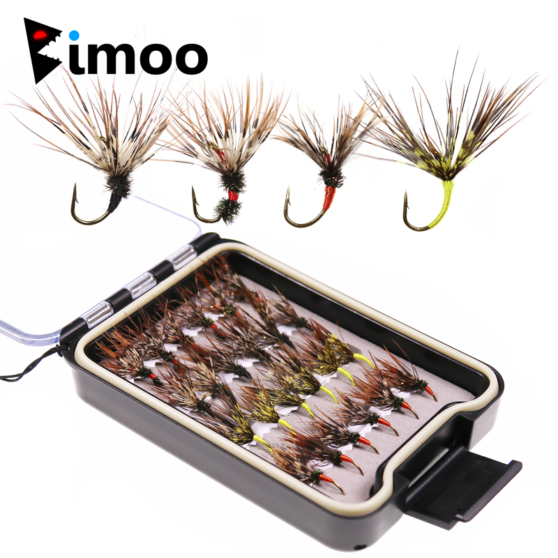 Fishing Hook Size - Bimoo 24 pièces/boîte Tenkara mouches dans