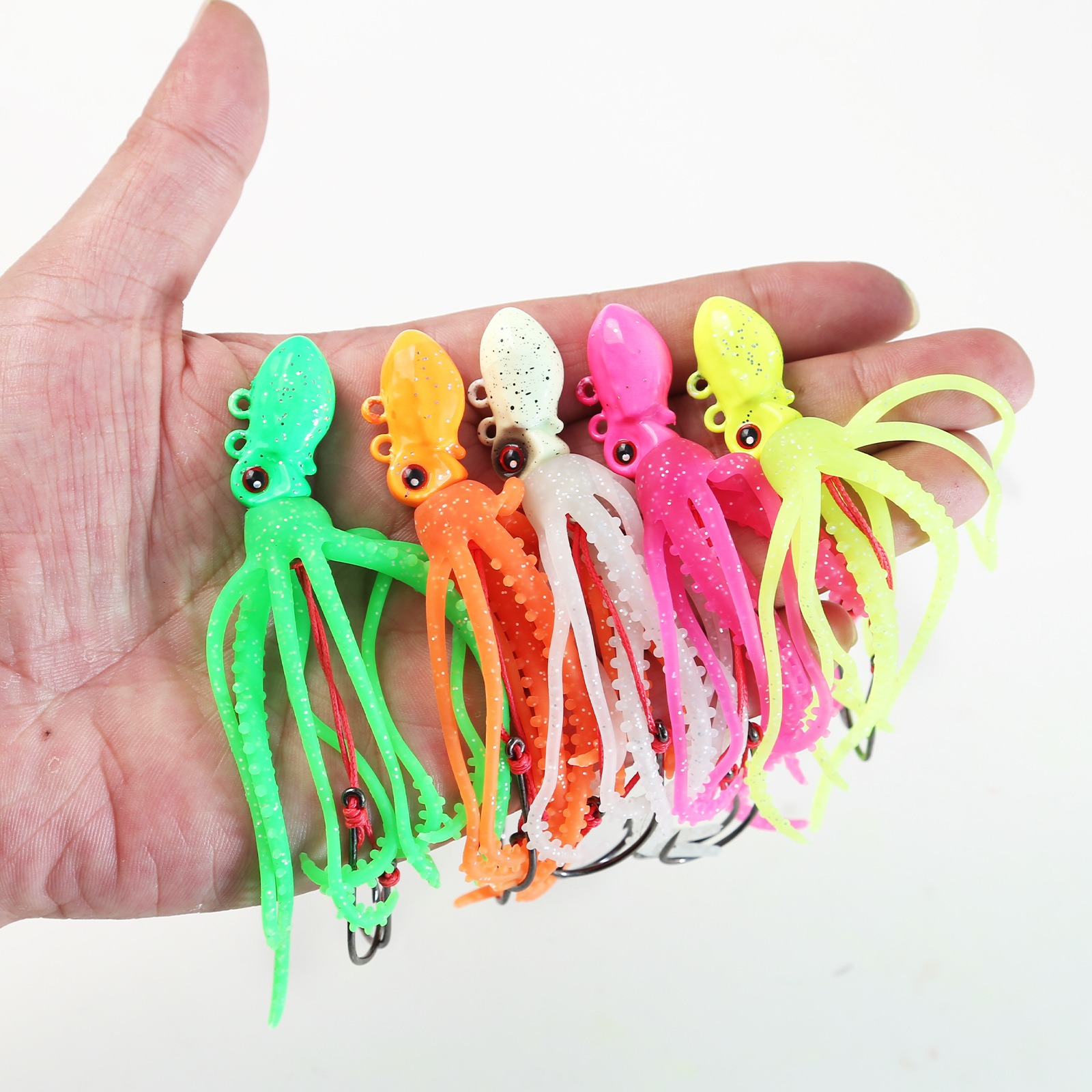 Fishing Hook Size - 1pc 20g30g40g50g60g tête de cuivre TPE