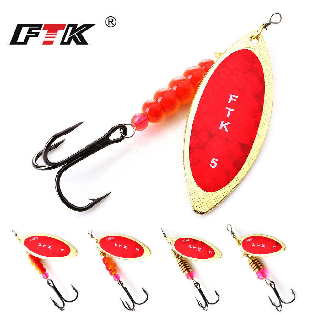Fishing Hook Treble - FTK Spinner appât 4G/7G/12G/18G/30G cuillère leurres