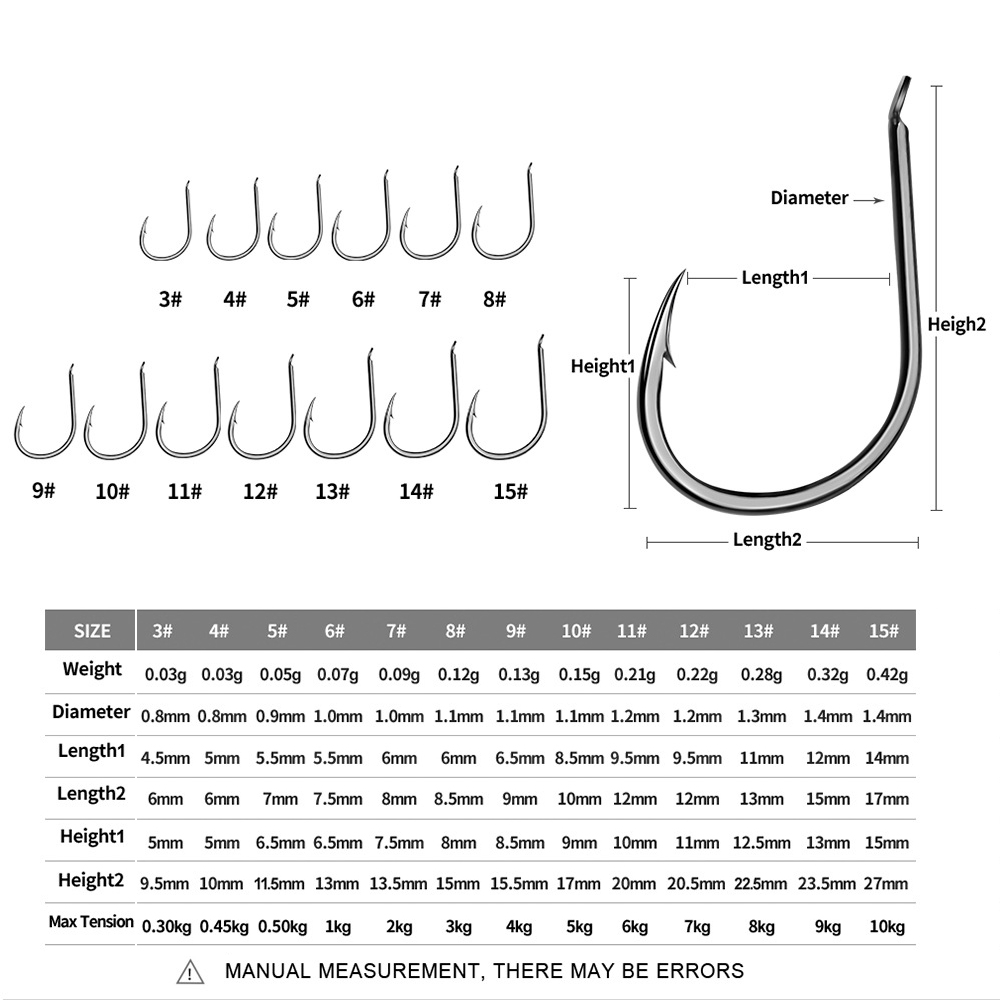 100 hameçons circulaires à ard - Fishing Hook Circle avis et prix
