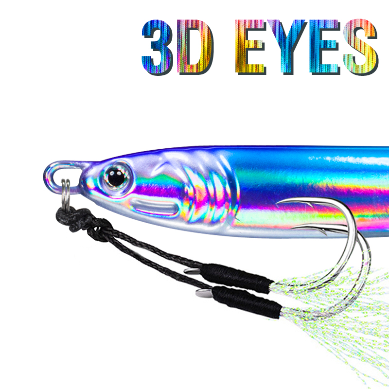 7 pièces 40g 60g 80g 100g lumi - Fishing Hook Jig avis et prix