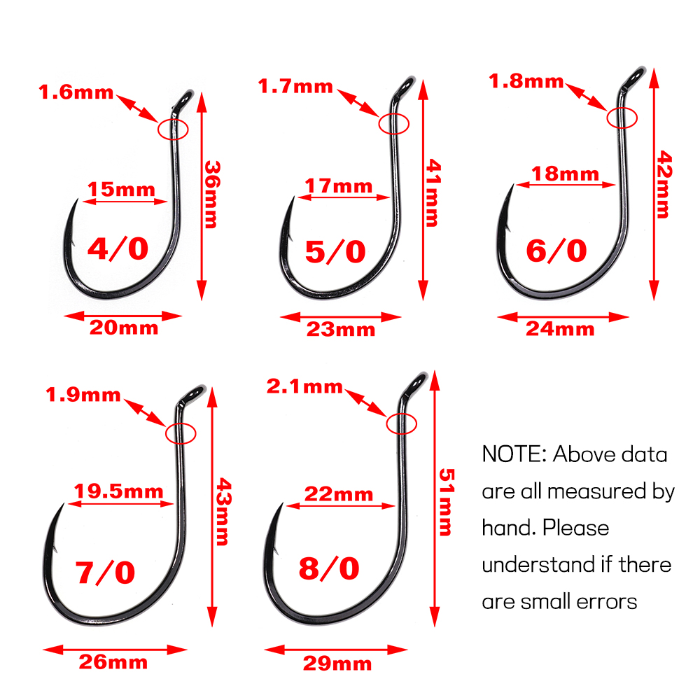 Bimoo 20 pièces crochet à bec  - Fishing Hook Barbless avis et prix