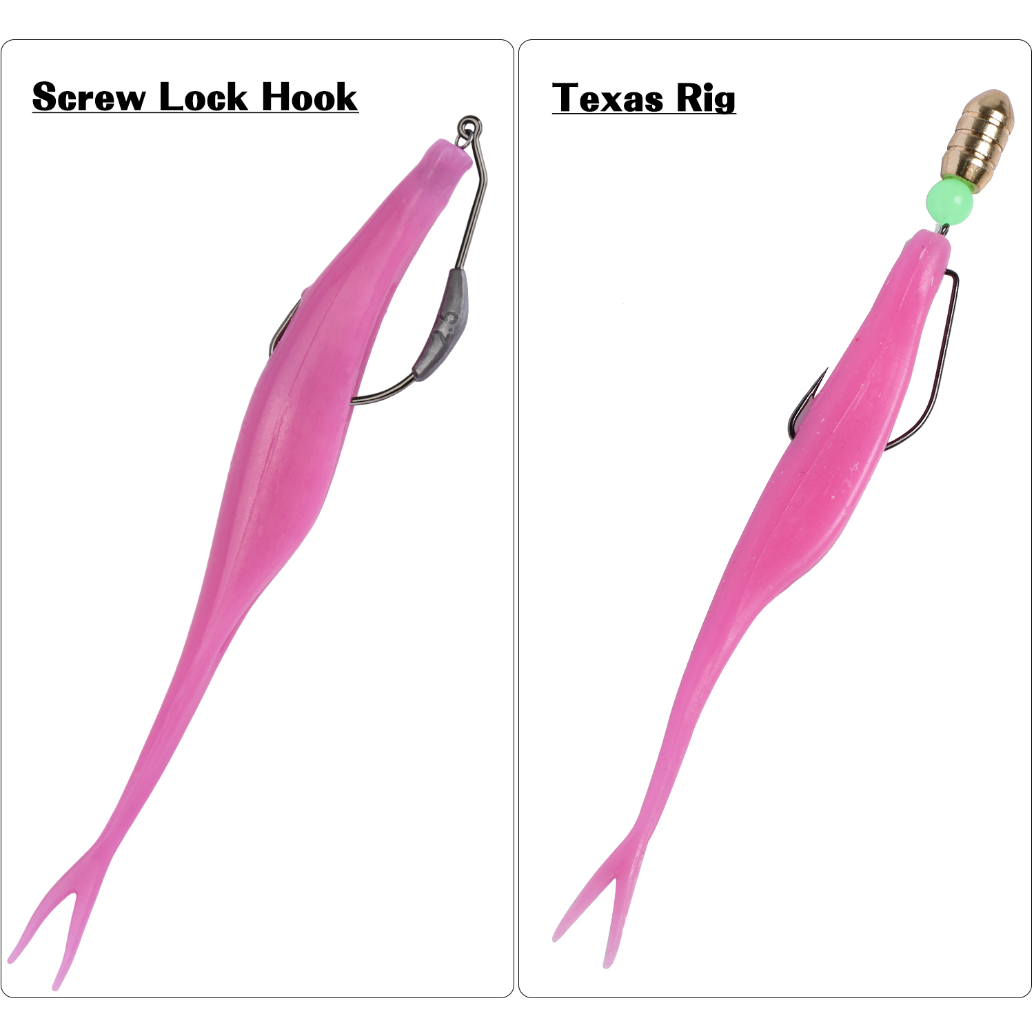 Goture Lot de 5 leurres souple - Fishing Hook Weedless avis et prix