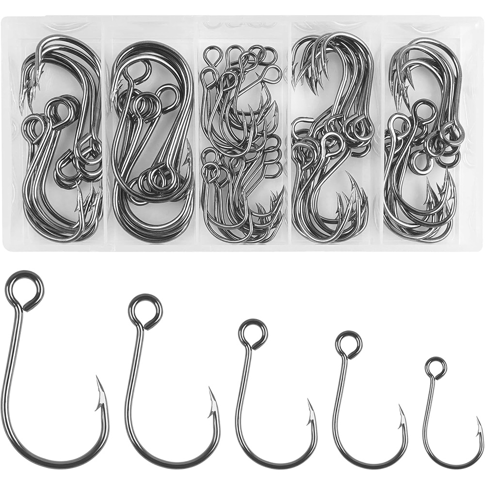 70 pièces crochets simples de  - Fishing Hook Circle avis et prix