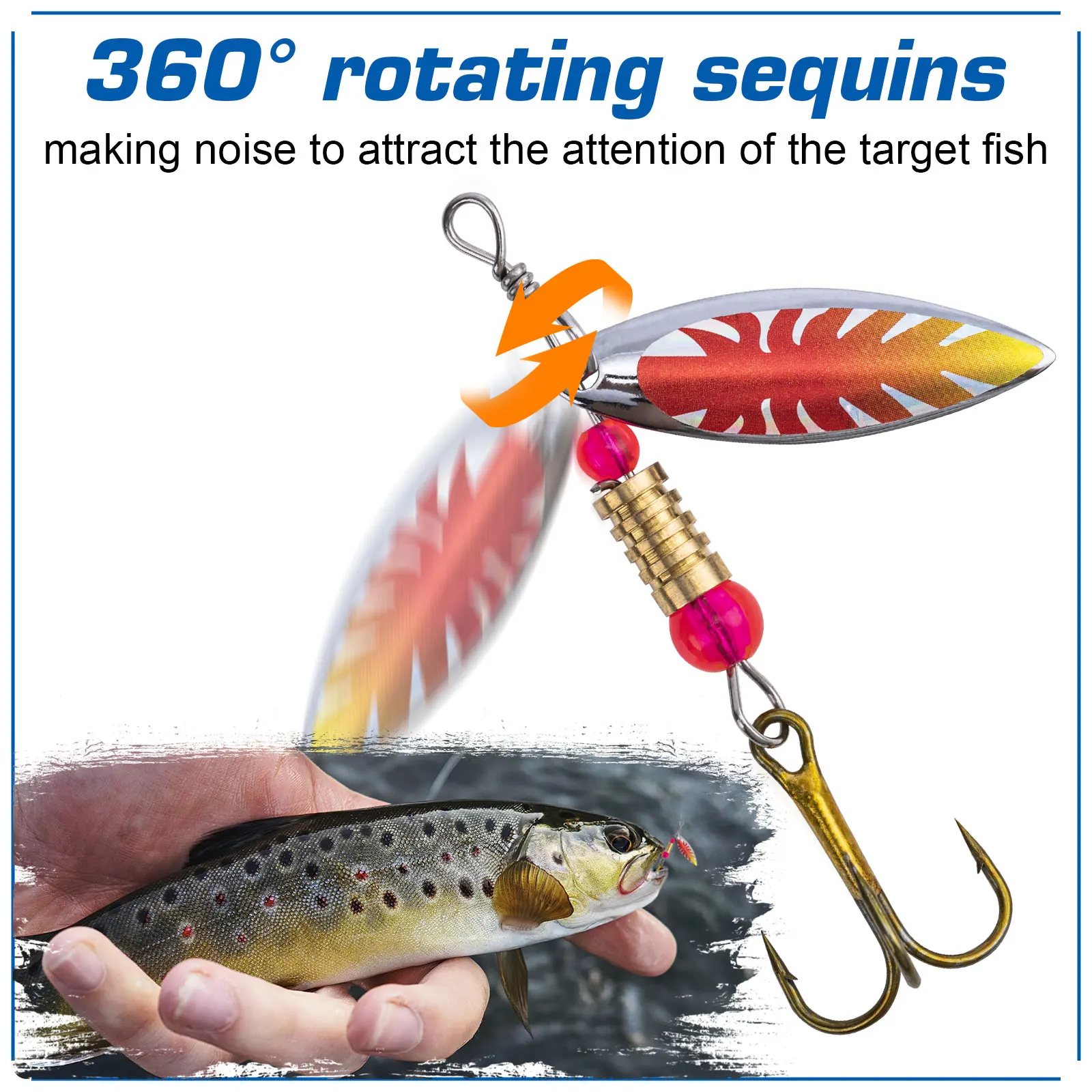 Goture 16 pièces/boîte Spinner - Fishing Hook Size avis et prix