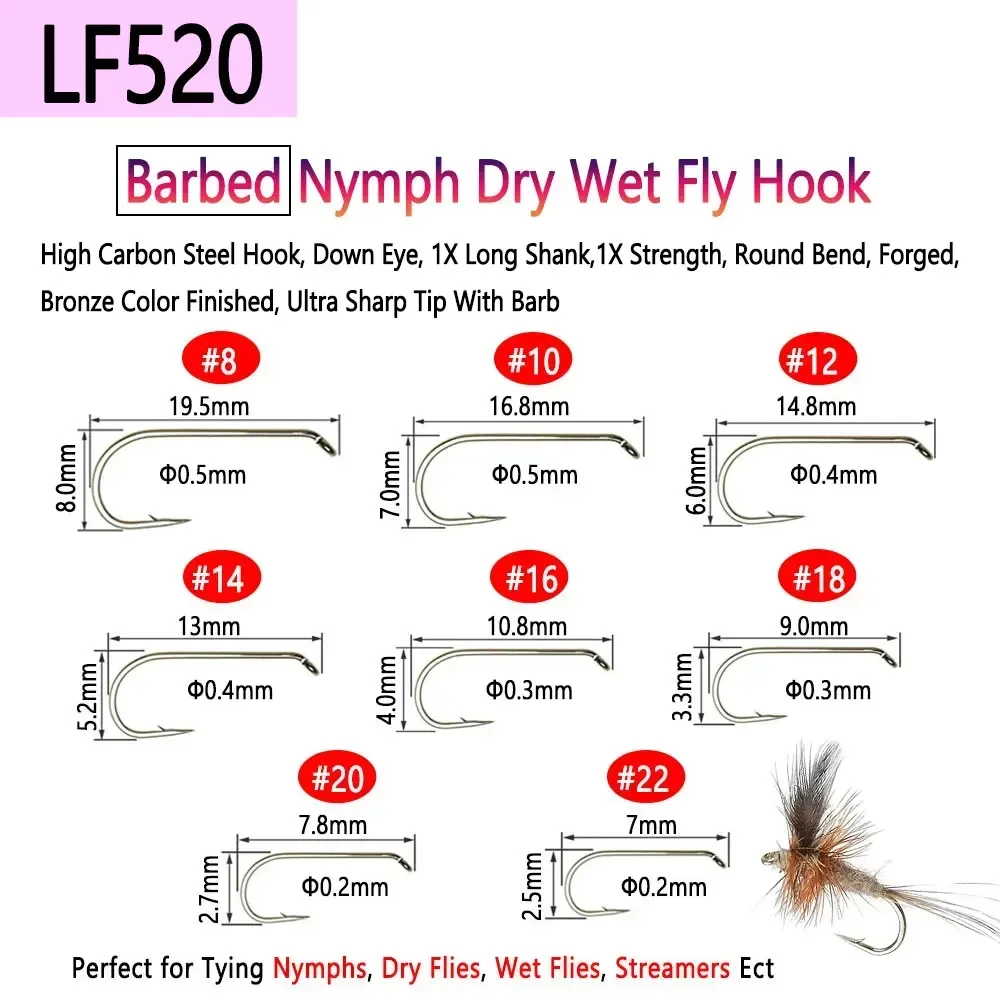 Bimoo 100 pièces 1 # ~22 #   H - Fishing Hook Barbless avis et prix